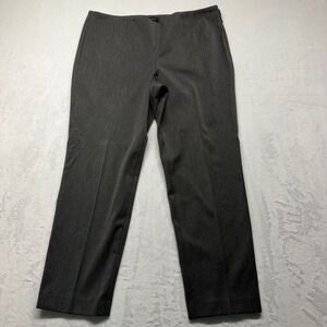 Talbots Dress Pants Side Zip 14P Charcoal Grey Womens Office Professional Slim